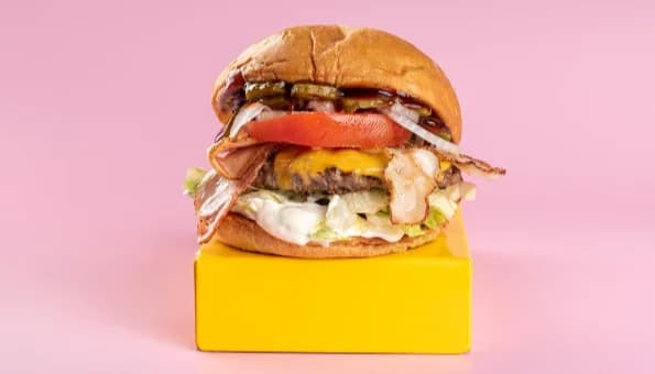 BBQ baconator burger