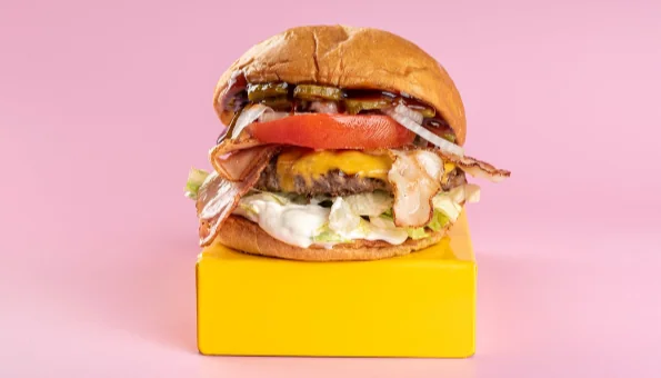 BBQ baconator burger